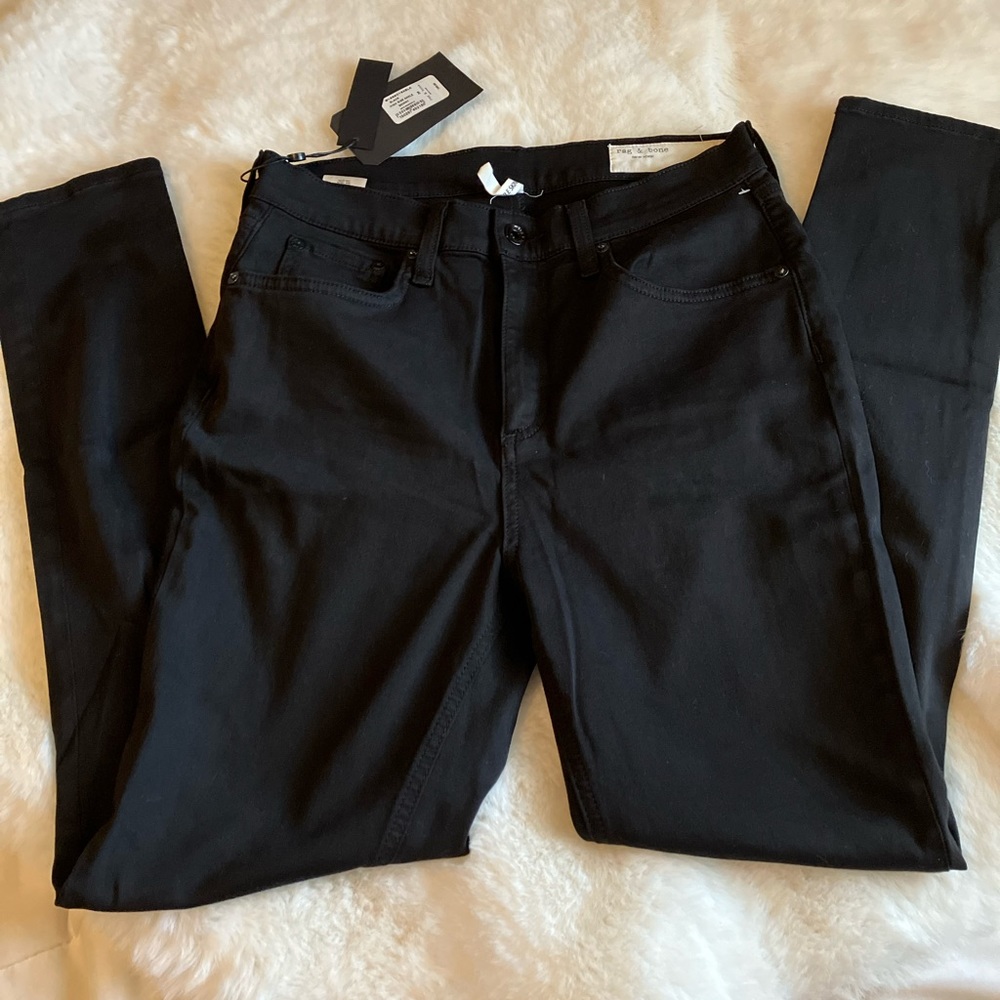 Rag and Bone High Rise Ankle Skinny Pants